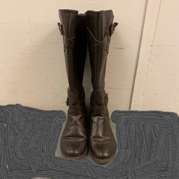 Franco Sarto boot knee high Stretch back for wider calf/ jeans - Picture 5 of 7